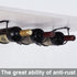 FOMANSH Under Cabinet Wine Rack, Metal Black Organizer for Liquor Bottles, Wall Mounted Kitchen Storage