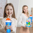 TIK TOK Slushy Cup - Frozen Magic Squeeze Cup, Ice Cream Maker Cup, DIY Cool Gadgets with Lid & Straw (GREEN)