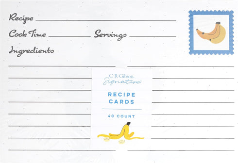C.R. Gibson Q12-25450 Recipe Cards, One Size, Multicolor
