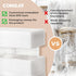 3.6 Set 2, ComSaf Qt Glass Food Storage Containers of Large Storage Containers with Lids, Square Glass Jars with Lids