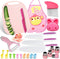 Montessori Kitchen Tools for Toddler, Kids Knife Set with Serrated Edges Plastic Knife and Cutting Board