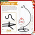 2 Pack 10.43" Baderke Ornament Display Stand, Height Ornament Hanger, Air Plant Holder Terrariums Hanging Stand Crystal