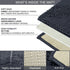 Luxurious 2-Piece Bathroom Rug Set in Charcoal - Chenille Bath Mat + U-Shaped Toilet Mat, Plush Anti-Slip Design