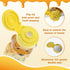 MOLADRI 18 Pack 5 Oz (150 ml) Plastic Bear Honey Bottle Jars, Empty Fluid Honey Squeeze Container with Flip-lid
