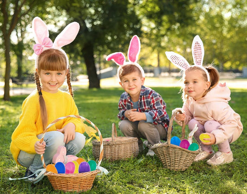 The Dreidel Company 2.3" Fillable Easter Eggs (50 Pack), Colorful Bright Plastic Eggs for Easter Egg Hunt