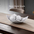 Counter Creative Scents White Marble Look Coffee Table Decor for Living/Dining Room, Modern White Catch-All Key Dish