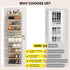 20-25 Closet 10-Tier Pairs Over the Door Shoe Organizer, Clear Pockets Shoe Rack for Door, Hanging Shoe Rack for Boots