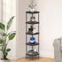 Qupui 5 Tier Corner Shelf Stand, Tall Display Rack Multipurpose Shelving Unit,
