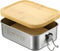 BSTKEY Butter Dish with Lid for Countertop, Stainless Steel Butter Holder Container with