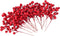 Lvydec 30pcs Artificial Red Berry Picks - Christmas Holly Berry Branches Red
