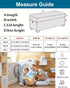 Bands,S,13 CRFATOP Printed Rectangle Ottoman Stool Cover Stretch Folding Storage Footstool Bench Slipcovers Upholstered