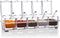 V·RESOURCING Clear Seasoning Box, 5 Pieces Clear Storage Container for Spice, Salt, Sugar, Condiment Jars with Spoons