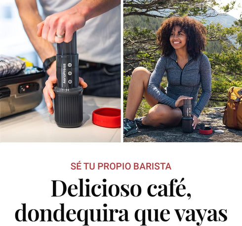 2 AeroPress Go, Extra Small Portable Coffee Maker Kit, Travel, Hiking & Camping, All-in-One French Press, Pour-Over