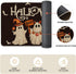 Artoid Mode Ghost Pumpkin Bat Black Halloween Kitchen Mats Set of 2, Low-Profile Kitchen Rugs for Floor - 17x29 and