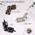 Adjustable Corner Connector, 2 Pack for 1 Inch & 7/8 Inch Diameter Curtain Rods, Antique Silver for Corner & Bay Windows