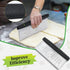 HULISEN Large Bench Scraper for Baking - 10 inch Dough Pastry Scraper with Measuring Scale, Stainless Steel Cake Scraper