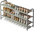 INGIORDAR Shoe Rack 3 Tier Long Storage Organizer Wide Metal Shoe Shelf