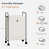 Closet, 1 STORAGE MANIAC Rolling Laundry Hamper, Laundry Basket with Lockable Wheels, Clothes Sorter Cart, Small