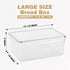 Tiawudi 2 Pack Countertop, 11.6 11L Large Bread Box for Kitchen Airtight Bread Storage Container for Homemade Bread