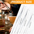 Yaomiao 4 Packs Bar Tweezers 8 Inch Long Garnish Tongs Tweezers Bar Tongs Stainless Steel Korean Bbq Tongs for Bar Bartender Cocktail Cooking Food