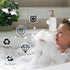 Natheeph 14OZ Ceramic Soap Dispenser, White Pump for Bathroom/Kitchen Liquid Filling