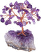 mookaitedecor Amethyst Crystal Tree with Cluster Crystals Base, Bonsai Money Tree for Wealth and Luck