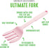 GreenLife Cooking Tools and Utensils, 10-in-1 Silicone Fork to Stir Mix Mash and Scrape, Heat and Stain Resistant, Dishwasher Safe, Soft Pink by GreenLife