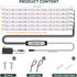 6 6/12/18H, 5 Dimmable Growing(Pack 2) SDOVUERC Bars Grow Light Strips for Indoor Plants with Auto ON/Off Timer Levels