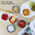 PYRMONT Wheat Straw Small Bowls, 5 OZ Dipping Sauce Cups Set of 6, Unbreakable for Side Dish, Ketchup, BBQ