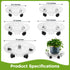 4 Packs 10.2 inches Small Clear Plant Caddy Plant Saucers on Wheels Rolling Plant Stands Heavy-duty Plant Dolly Plastic