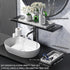 BBK Bathroom Vanity Tray - 2 Pack (7.8" and 11.8") Silicone Trays for Counter, Perfume Key Trinket Ring Tray, Kitchen
