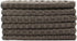 Microfiber Kitchen Cleaning Cloth, Thick Dish Rags, Ultra Absorbent Washcloths, 12inch X 12inch, 6 Pack, Gray