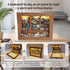 Silanit 6 400 10.2 9.1 3.1 Anxiety Bookshelf with Decorative Mini Lights and Mini Book Pieces, Miniature Bookshelf
