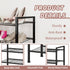 3-Tier 26.5-Inch Closet Adjustable Shoe Rack, Wide Metal Storage Organizer for Entryway, Heavy-Duty Stand for Shoes