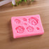 SaSa Design Rose Silicone Mold, Small Soap Clay Fimo Chocolate Baking Tool for Cake Decoration