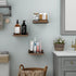 6X6 Inches Set 3 RYOFOBETTO Small Floating Shelf, Farmhouse Wall Shelves for Living Room, Bedroom, Picture Frames