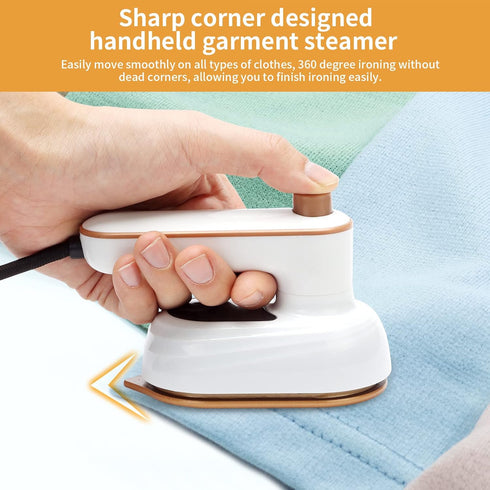 Portable Mini Iron - Handheld Steamer for Clothes, 180° Rotatable Professional Garment Steamer for Home, Travel,