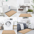 Buganda Bathroom Rug and Mat Set, 2 Piece Memory Foam Bath Mat and U-Shaped Toilet Rug, Soft Non-Slip Bath Rug