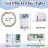 4-Pack 16FT 50 Fairy Lights Battery Operated with Timer, Waterproof LED String Lights Indoor Outdoor, Cuttable Starry