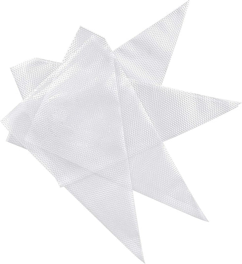 Disposable Cake Decorating Bags - Set of 100 White 14 Inch Round Piping Bags for Cakes, Cupcakes, Cookies