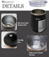 Hiciin 12oz 25oz&Gift Set packaged Stainless Steel Wine Tumblers with Lid TWO & Insulated Wine bottle ONE with well
