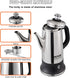 12-Cup 304 VEVOR Electric Percolator Coffee Pot, Stainless Steel Body Coffee Percolator with Keep Warm Function