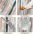 60x102 inches Modern Rectangle Tablecloth, Teal Orange Grey Abstract Washable Fabric Cover for Home Decor
