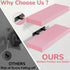 16" 6" (Set 2) BAMEOS Pink Floating Shelves for Wall, x Wall Shelves for Room, Floating Book Shelves, Hanging Shelves