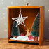 KUUQA 36Pcs Mini Sisal Snow Frost Christmas Trees - Tabletop Ornaments with Merry Christmas Letters