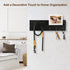 Decorative Key Holder for Wall, Entryway Shelf with Hooks, Key Hanger with 3 Hooks, Organizes Keys, Dog Leash,