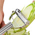 Sunkuka Julienne Peeler - Stainless Steel Cutter Slicer with Cleaning Brush for Carrot, Potato, Melon, Vegetable, Fruit