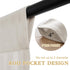 H.VERSAILTEX 63 Inch Tie Up Linen Curtains, Natural Textured Privacy Curtain, Multi Hanging Ways, 42x63
