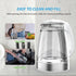 1500W, 1.7L, NISVITU Glass & Stainless Steel Cordless Electric kettle for boiling water, Hot water boiler Electric Tea