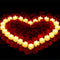 Honoson 1000 Pieces Artificial Rose Petals with 24 Pcs Flameless Heart Shaped LED
